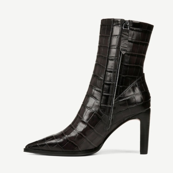 Franco Sarto Appia Bootie Croc Print Leather - Picture 3 of 10